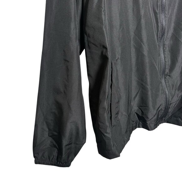 Quikflip Bilstein Mens Jacket 2XL Full Zip Black Windbreaker Hooded Rain Hiking - Picture 7 of 13